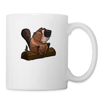 funny looking beaver gift for beaver friends - Mug - white - Right
