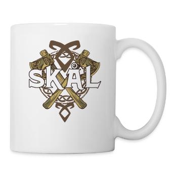 Skal Skol Viking toast Met - Mug - white - Right