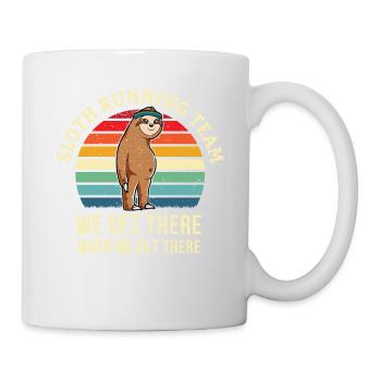 Chemise de course drôle - Cadeaux de coureur drôle - Paresseux L - Mug blanc - blanc - Droite