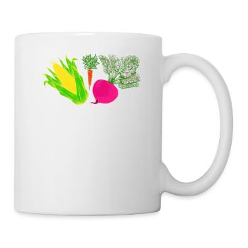 Temps to go Vegan Vegan Vegan Vegan vegan veganes - Mug blanc - blanc - Droite