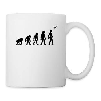 segelflug evolution Segelflug segeln Geschenk - Tasse - Weiß - Rechts