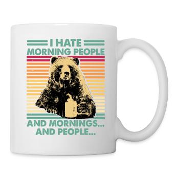 i dont like morning people bear coffee - Mug - white - Right