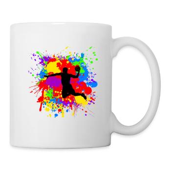 cool handball player for handball players & professionals - Mug - white - Right