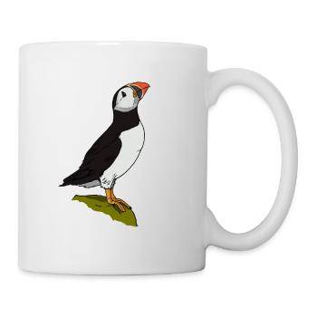 cute puffin gift for puffin friends - Mug - white - Right