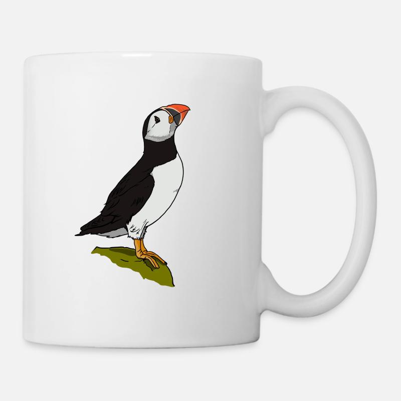 cute puffin gift for puffin friends - Mug - white