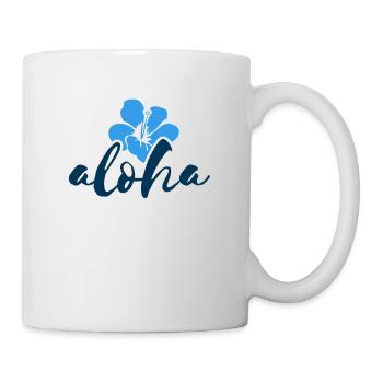 Aloha Hibiskus Hawaii - Tasse - Weiß - Rechts