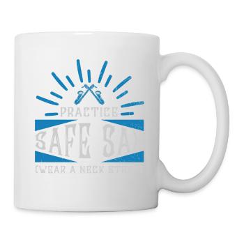 Practice Safe Sax - Saxophone - Mug - white - Right