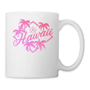 Hawaii Surf Pink - Mug blanc - blanc - Droite