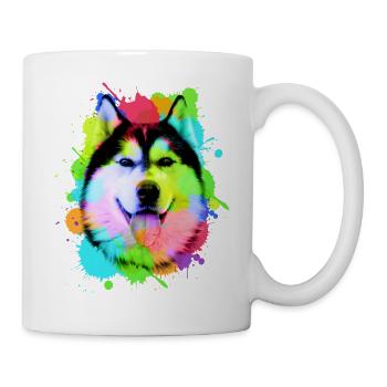 Husky World Colors - Mug blanc - blanc - Droite