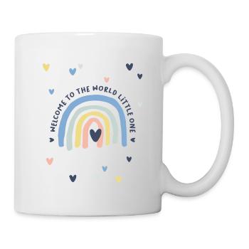 Welcome to the World Little One + to the birth - Mug - white - Right