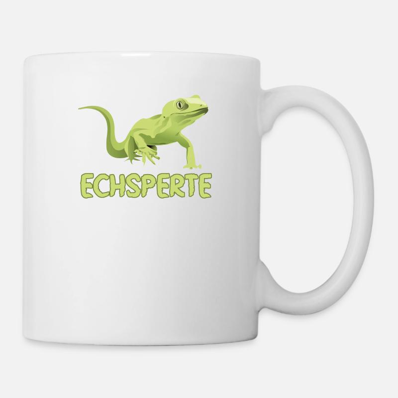 Echsperte Echse Experte Gecko Reptil - Tasse - Weiß