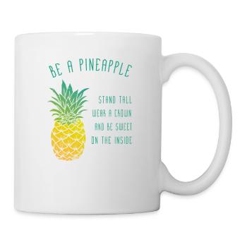 be a pineapple - Mug blanc - blanc - Droite