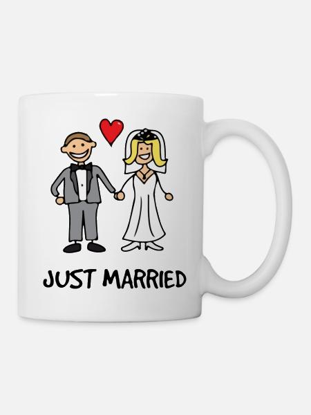 frisch verheiratet - Tasse - Weiß