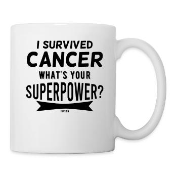 Fuck Cancer Schilddrüse Krebs krank - Tasse - Weiß - Rechts