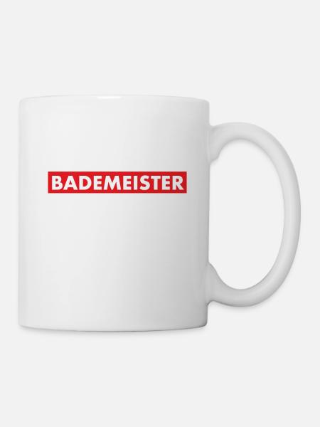 Bademeister Retro - Tasse - Weiß