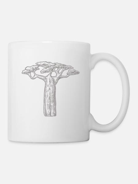 cadeau d'amant d'arbres baobab Afrique Graphique - Mug blanc - blanc
