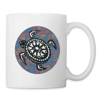 Great Hawaii design with turtle - Mug - white - Right