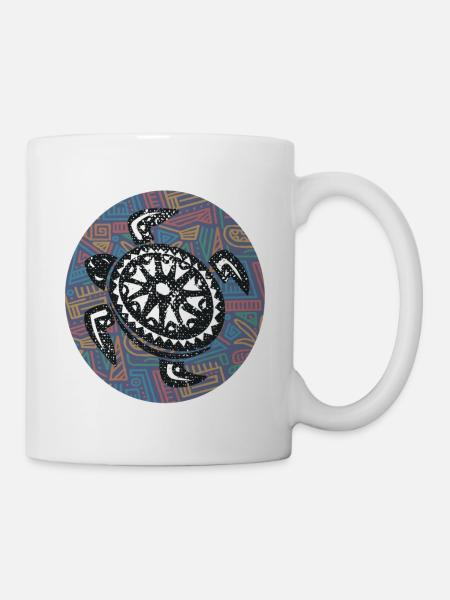 Great Hawaii design with turtle - Mug - white