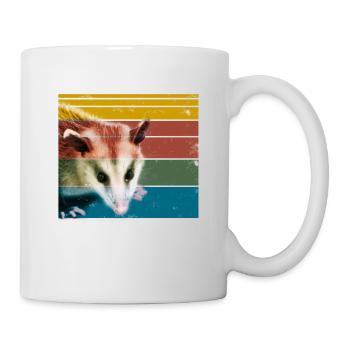 Eat Trash Possum animaux cadeau - Mug blanc - blanc - Droite