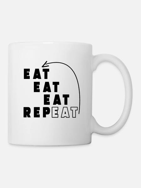 Essen - Tasse - Weiß