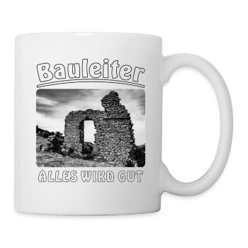 Haus verfallen Bauleiter Alles wird gut - Tasse - Weiß - Rechts