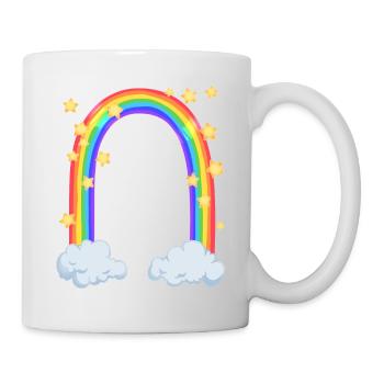 arc en ciel - Mug blanc - blanc - Droite