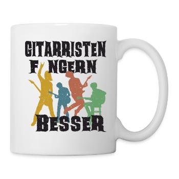 Gitarristen fingern besser lustiges Sex anzüglich - Tasse - Weiß - Rechts