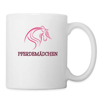 Pferdemädchen - Tasse - Weiß - Rechts