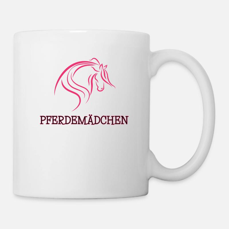 Pferdemädchen - Tasse - Weiß