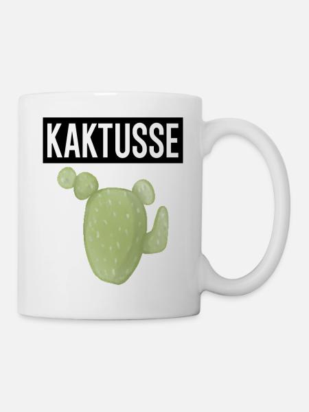Kaktusse witziger Spruch Kaktus lustig - Tasse - Weiß
