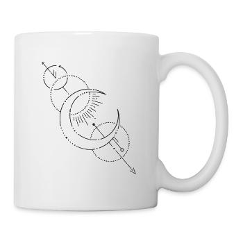 Abstract moon - Mug - white - Right