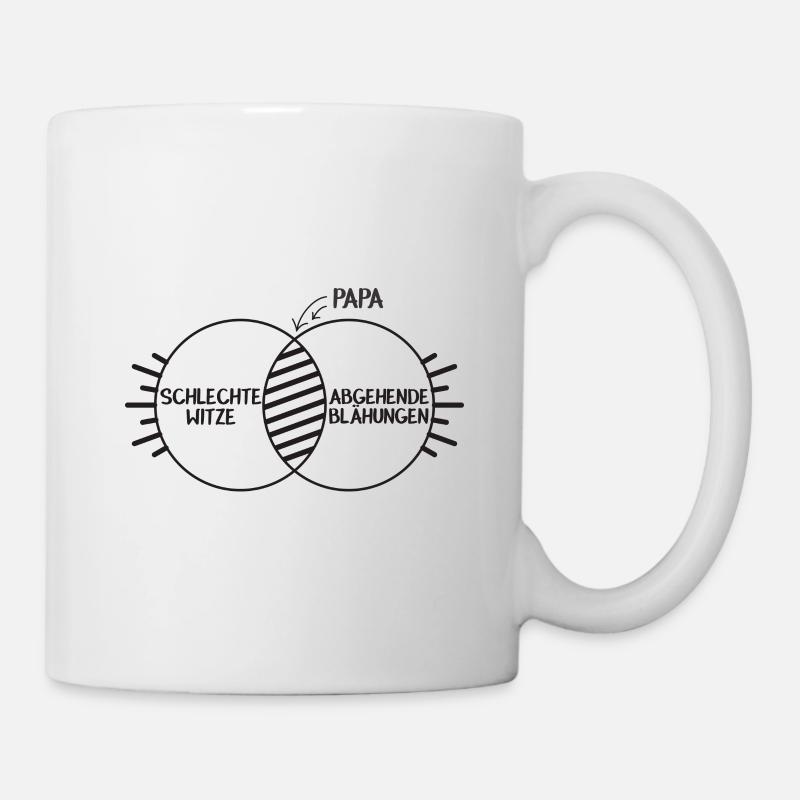 Geschenk werdende Väter Papa Schlechte Witze - Tasse - Weiß