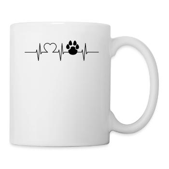 funny dogs saying gift dog four-legged friends wuf - Mug - white - Right