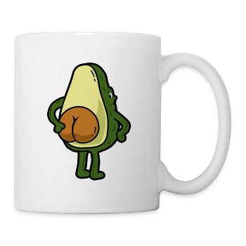 Drôle d’avocat fesse fesse popo - Mug blanc - blanc - Droite