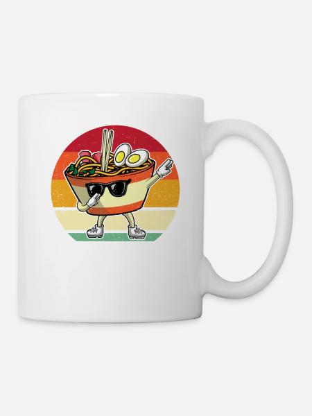 Chemise Funny Dabbing Ramen Noodles - Ramen Noodles - Mug blanc - blanc