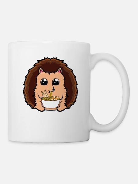 Kawaii Sloth Shirt - Cute Sloth Gifts - Ramen Nood - Mug - white