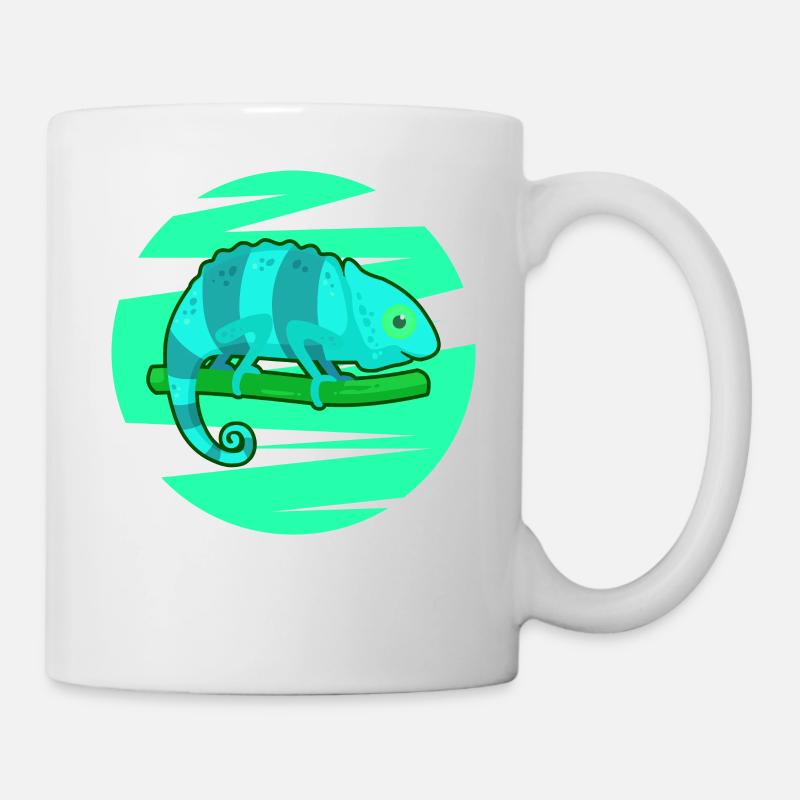 Chamäleon Gecko Exot - Tasse - Weiß