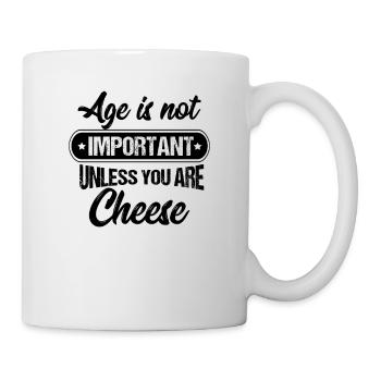 Age is not important cheese - Mug - white - Right