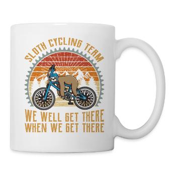 Vintage Sloth Cycling Team - Mug - white - Right
