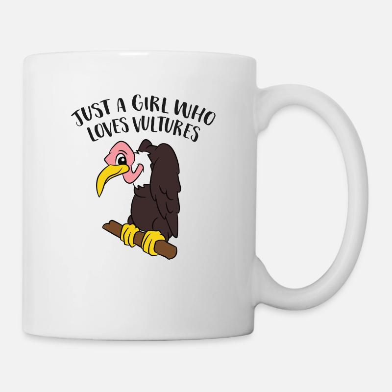 Nur Ein Mädchen Das Geier Liebt - Tasse - Weiß