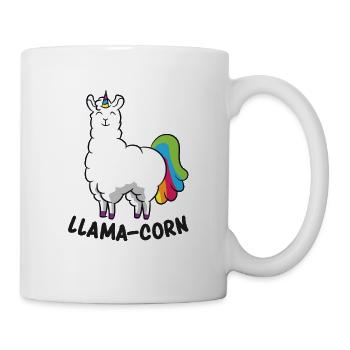 Lustige LLama nette Llamacorn - Tasse - Weiß - Rechts