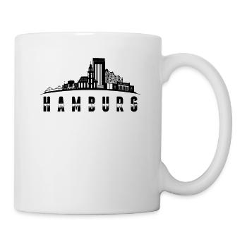 Ville hanséatique de Hambourg Port Hambourg Skyline - Mug blanc - blanc - Droite