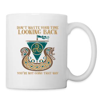 Vikings Germanic Runes Nordic Mythology Odin - Mug - white - Right