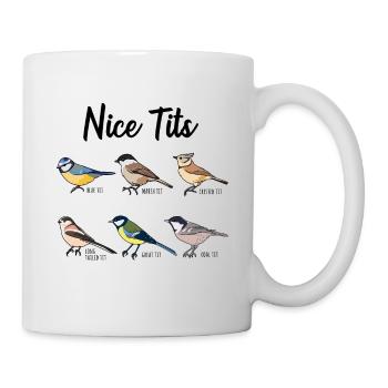 Nice Tits - Observation d'oiseaux drôle - Mug blanc - blanc - Droite