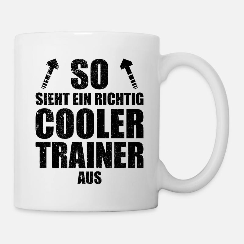 lustiger Trainer Spruch cooler Trainer Mannschaft - Tasse - Weiß