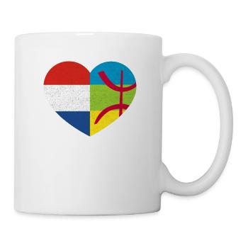 Amazigh Kabyle Dutch Pride Heart Tamazgha - Mug blanc - blanc - Droite