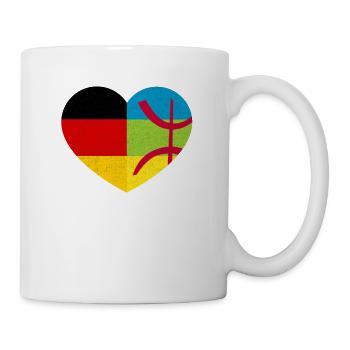 Amazigh Kabyle German Pride Heart Tamazgha - Mug blanc - blanc - Droite