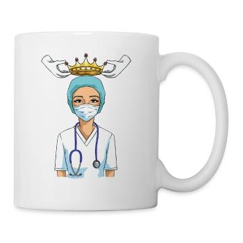 Nurse nurse crown queen nurse - Mug - white - Right