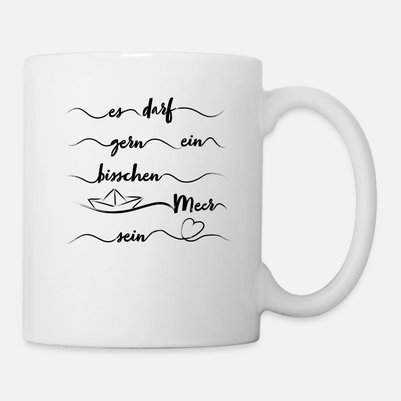 Papierschiff Meer Papierboot Papierschiffchen - Tasse - Weiß