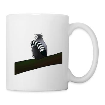 Cadeau de singe lémurien et lémurien pour amis singes - Mug blanc - blanc - Droite
